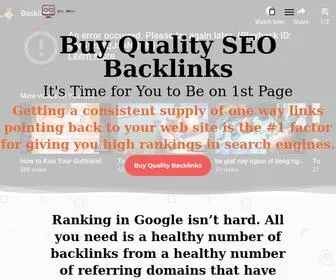 Backlinkboss.com(Buy Backlinks) Screenshot