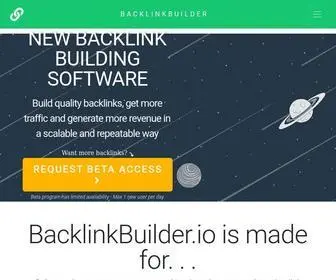 Backlinkbuilder.io(Backlink Building Software) Screenshot