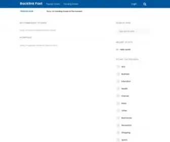 Backlinkfast.xyz(Backlink Fast) Screenshot