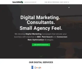 Backlinkfy.com(Digital Marketing Consultants Specialized in SEO) Screenshot