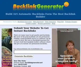 Backlinkgenerator.net(Backlink Generator) Screenshot