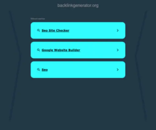 Backlinkgenerator.org(Backlinkgenerator) Screenshot