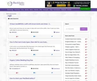 Backlinksplanet.com(Dashboard) Screenshot