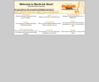 BacklinkStore.com(BackLink Store) Screenshot