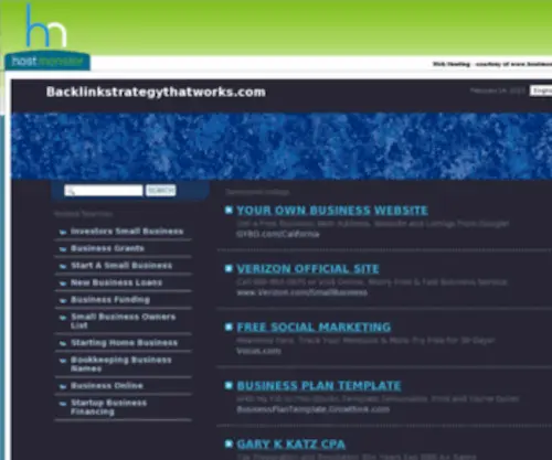 Backlinkstrategythatworks.com(The Backlink Strategy That Works) Screenshot