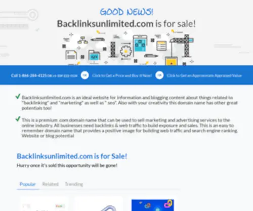 Backlinksunlimited.com(Backlinks Unlimited) Screenshot