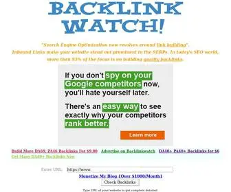 Backlinkwatch.com(Backlinks Checker Tool) Screenshot
