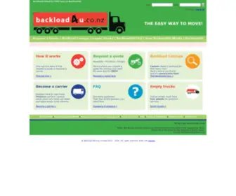 Backload4U.co.nz(Backloads listed FREE freight) Screenshot