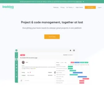 Backlogtool.com(Online Project Management Software for Developers) Screenshot