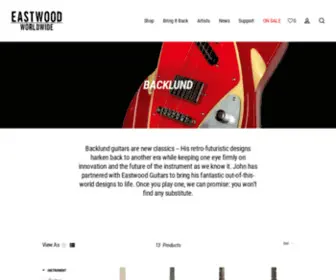 Backlundguitars.com(Backlund guitars are new classics) Screenshot