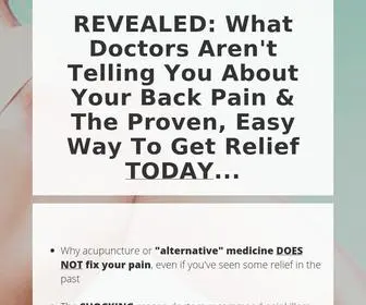 Backmadebetter.com(Back Pain Relief) Screenshot