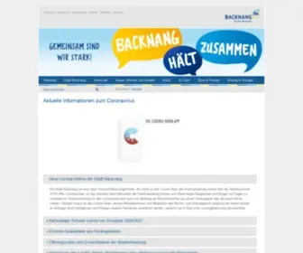 Backnang.de(Stadt Backnang) Screenshot