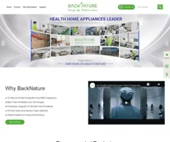 Backnatureairpurifier.com(Air Purifier) Screenshot