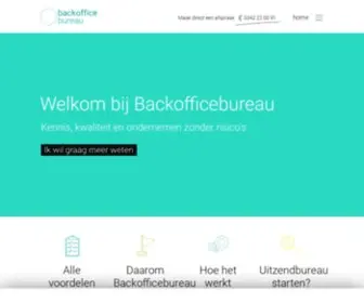 Backofficebureau.nl(De backoffice expert in de uitzendbranche) Screenshot