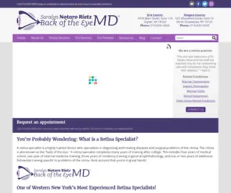 Backoftheeyemd.com(Retina Specialist) Screenshot