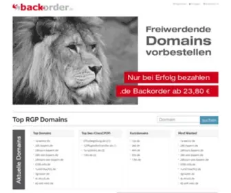 Backorder.de(Backorder) Screenshot
