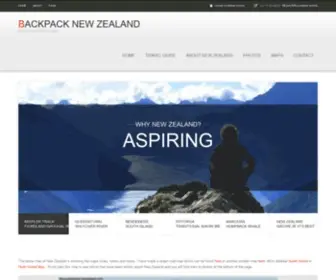 Backpack-Newzealand.com(New Zealand Map and Photos) Screenshot