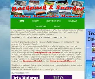 Backpackandsnorkel.com(Skip the stress of planning. Backpack & Snorkel) Screenshot