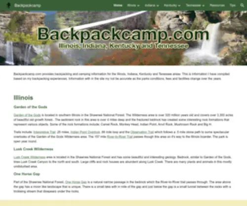 Backpackcamp.com(Backpackcamp) Screenshot