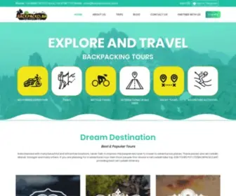 Backpackclan.com(Leading Adventure Tours Company in Delhi) Screenshot