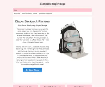 Backpackdiaperbags.net(Backpackdiaperbags) Screenshot