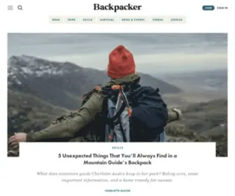 Backpacker.com(Backpacker Magazine) Screenshot
