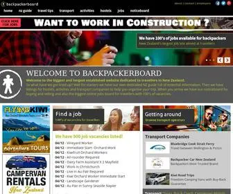 Backpackerboard.co.nz(Backpacking New Zealand Travel Guide) Screenshot