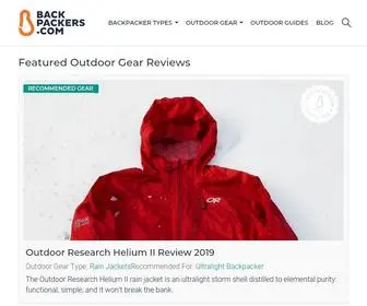 Backpackers.com(Gear Up and Get Outside) Screenshot