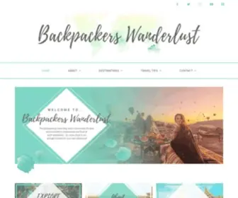 Backpackerswanderlust.com(A Backpacking Travel Blog) Screenshot