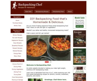 Backpackingchef.com(DIY Backpacking Food) Screenshot