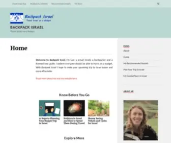 Backpackisrael.com(Backpack Israel) Screenshot