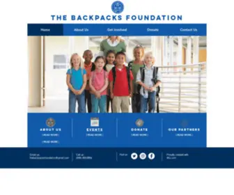 Backpacksfoundation.org(The Backpacks Foundation) Screenshot