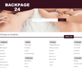 Backpage24.com(Backpage 24) Screenshot