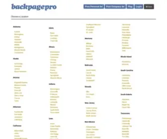 Backpagepro.com(Backpagepro) Screenshot