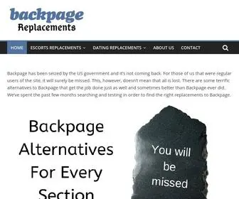 Backpagereplacementsite.com(Alternatives to Backpage) Screenshot