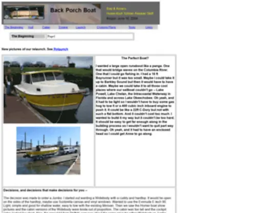 Backporchboat.org(Backporchboat) Screenshot