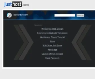 Backraw.com(Carousel Horizontal Posts Slider Wordpress plugin display your blog) Screenshot