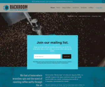 Backroomcoffeeroasters.com(Backroom Coffee Roasters) Screenshot