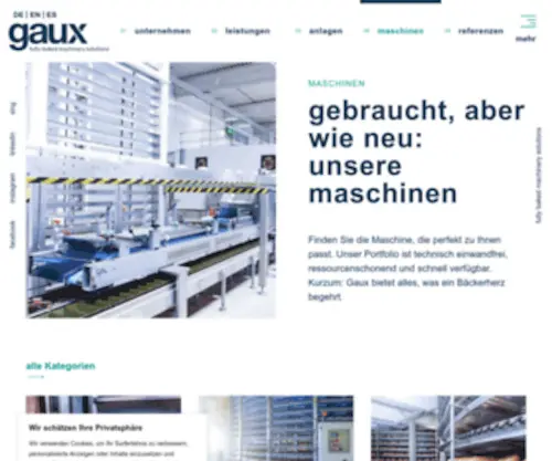 Backservicegaux.de(Backservice Gaux GmbH) Screenshot