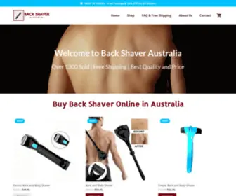 Backshaveraustralia.com.au(Back Shaver Australia) Screenshot