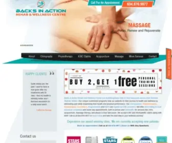 Backsinaction.ca(Physio East Vancouver) Screenshot