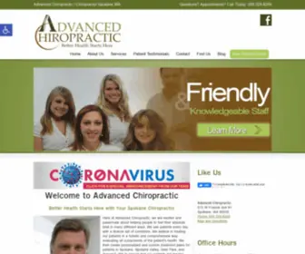 Backsnappingood.com(Advanced Chiropractic in Spokane WA) Screenshot