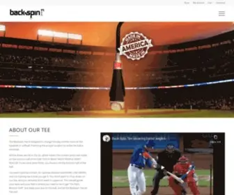 Backspintee.com(Turning Baseball Upside Down) Screenshot