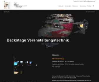 Backstage-VT.de(Backstage Veranstaltungstechnik) Screenshot