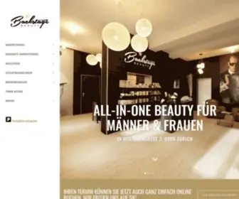 Backstagebeauty.ch(Kosmetikstudio Zürich) Screenshot