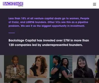 Backstagecapital.com(Backstage Capital) Screenshot