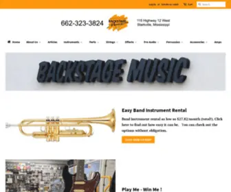 Backstagemusic.com(Backstage Music) Screenshot