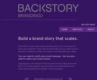 Backstorybranding.com(Backstory Branding // Strategic Messaging & Positioning) Screenshot