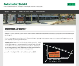 Backstreetartdistrict.com(Backstreet) Screenshot