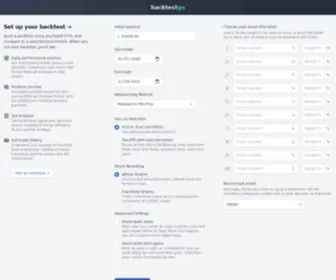 Backtestgo.com(Backtest your portfolio strategy) Screenshot